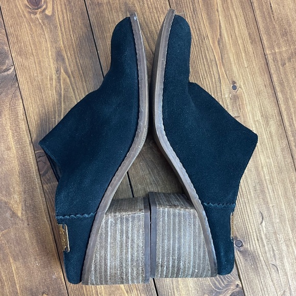 Toms Leila black suede mules size 8 - Picture 6 of 8